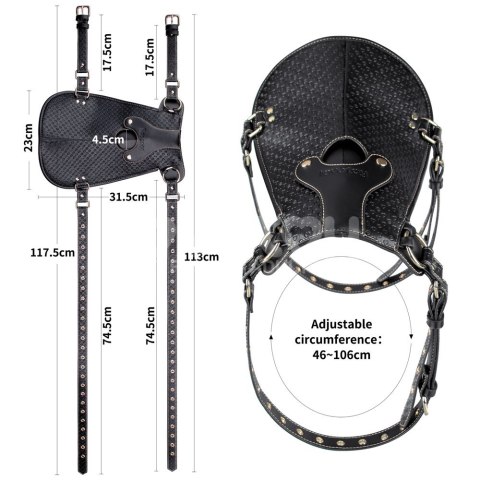 SIODŁO Z UCHWYTEM NA DILDO REBELLION REIGN