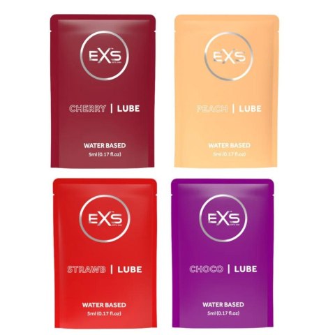 ZESTAW TESTERÓW 100 SZT. EXS FLAVOURED LUBE SACHETS 5ML