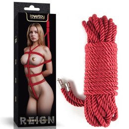 LINA DO KRĘPOWANIA REBELLION CRIMSON SILKY BONDAGE ROPE