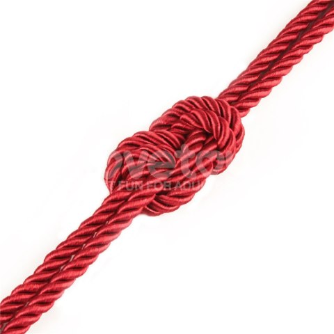 LINA DO KRĘPOWANIA REBELLION CRIMSON SILKY BONDAGE ROPE