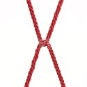 LINA DO KRĘPOWANIA REBELLION CRIMSON SILKY BONDAGE ROPE
