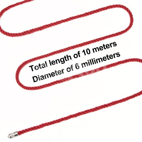 LINA DO KRĘPOWANIA REBELLION CRIMSON SILKY BONDAGE ROPE