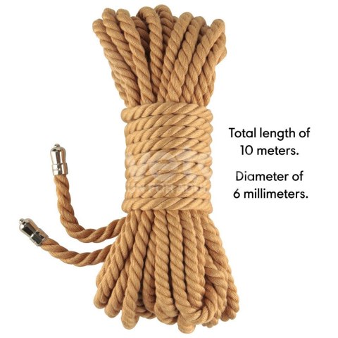 LINA DO KRĘPOWANIA REBELLION NATURAL KNOT BONDAGE ROPE