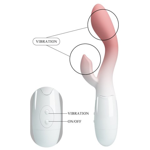 WIBRATOR PRETTY LOVE BRIGHTY WHITE-PINK WIBRATOR PRETTY LOVE BRIGHTY WHITE-PINK